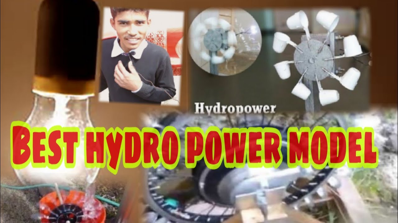 How to Generate Electricity from Water? || Hydro power model || how to ...