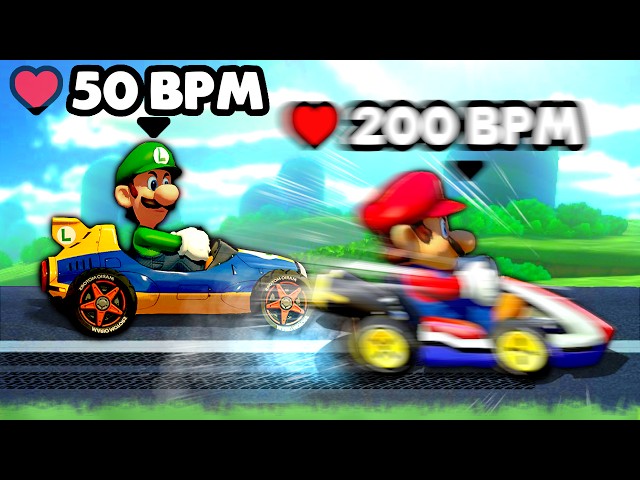 Mario Kart, but My Heart Rate Controls My Game Speed class=
