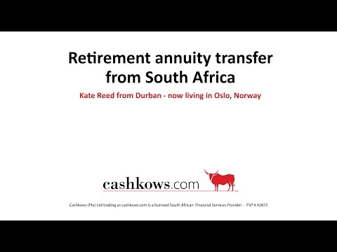 Testimonial: Retirement annuity transfer from South Africa