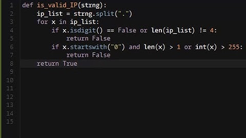 Python - IP Validation | Codewars 6KYU
