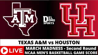 TEXAS A\&M VS HOUSTON LIVE - NCAAM March Madness - MAR 24, 2024 - South Region - 2nd Round