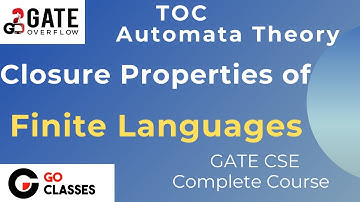 Closure Properties of Finite Languages | Theory of Computation