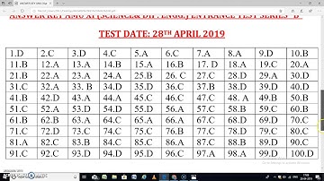 AMU CLASS XI SCIENCE & DIP. ENGG. ANSWER KEY SERIES "A" & "B" 2019 -20
