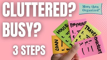 3 Steps to Streamline Your Life | More than Organized | Miriam Ortiz y Pino