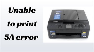 Brother printer Error Unable to print 5A paper jam repair no tool required
