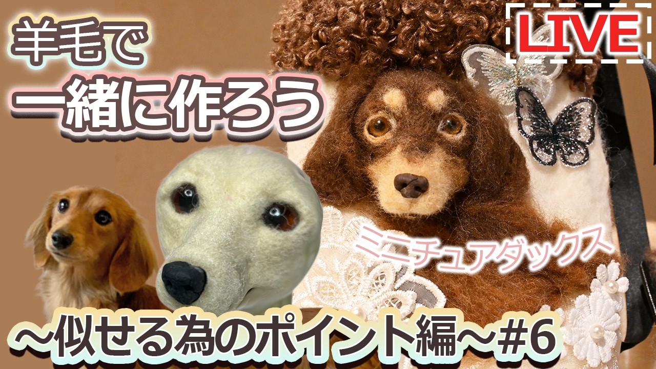 羊毛フェルト】ここから似せていく｜お知らせ｜羊毛の準備 - YouTube