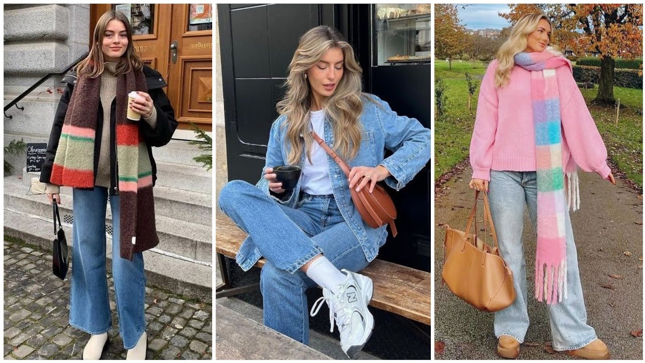 OUTFITS JUVENILES CON JEANS OTOÑO INVIERNO 2025 ❄️🥶