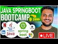 Launching live java springboot bootcamp  springboot for beginners 