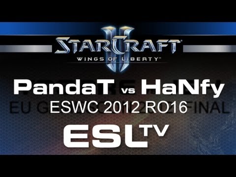Starcraft 2 - PandaTank vs. HaNfy - ESWC 2012 RO16 - StarCraft 2