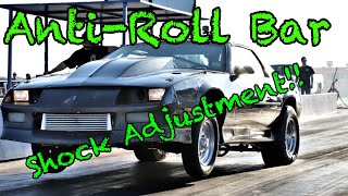 Anti-Roll Bar Adjustment | Twin Turbo LS |Shock adjustment for Drag Racing #Vikingshocks #BMR #Fbody