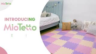 MioTetto Stylish Soft Puzzle Playmat for Babies and Toddlers Pink/Purple/Beige screenshot 3