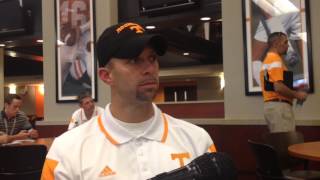 Celebrity Zach Azzanni talks at Vol Media Day Profile