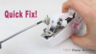 Handheld sewing machine - portable mini sewing machine step by