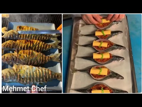 Lüfer ızgara uskumru dolma Mehmet Chef