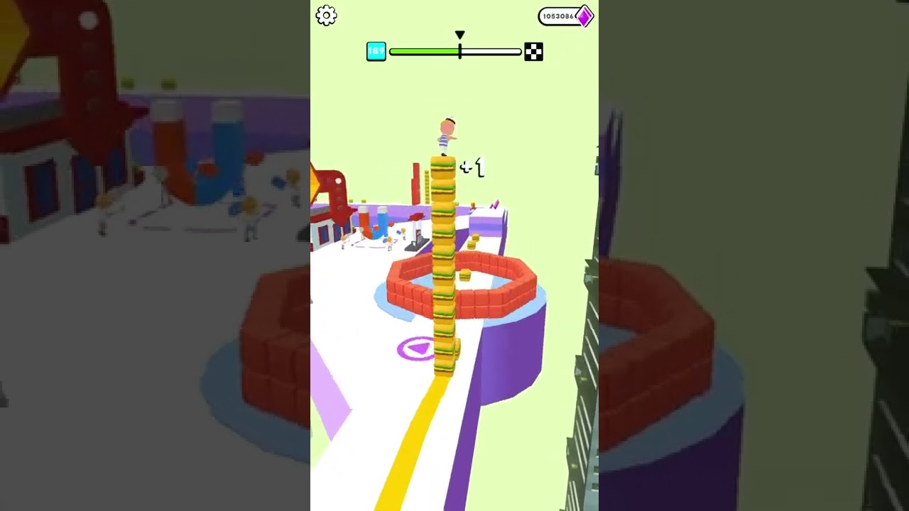 Max Level Pro Cube Surfer - New UPdate  Gameplay Android,ios Shorts # 177