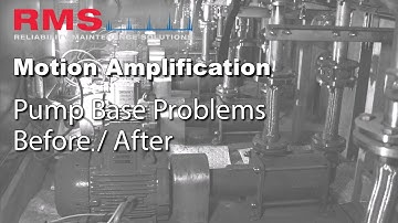 Motion Amplification - Before / After Pump Base Problems