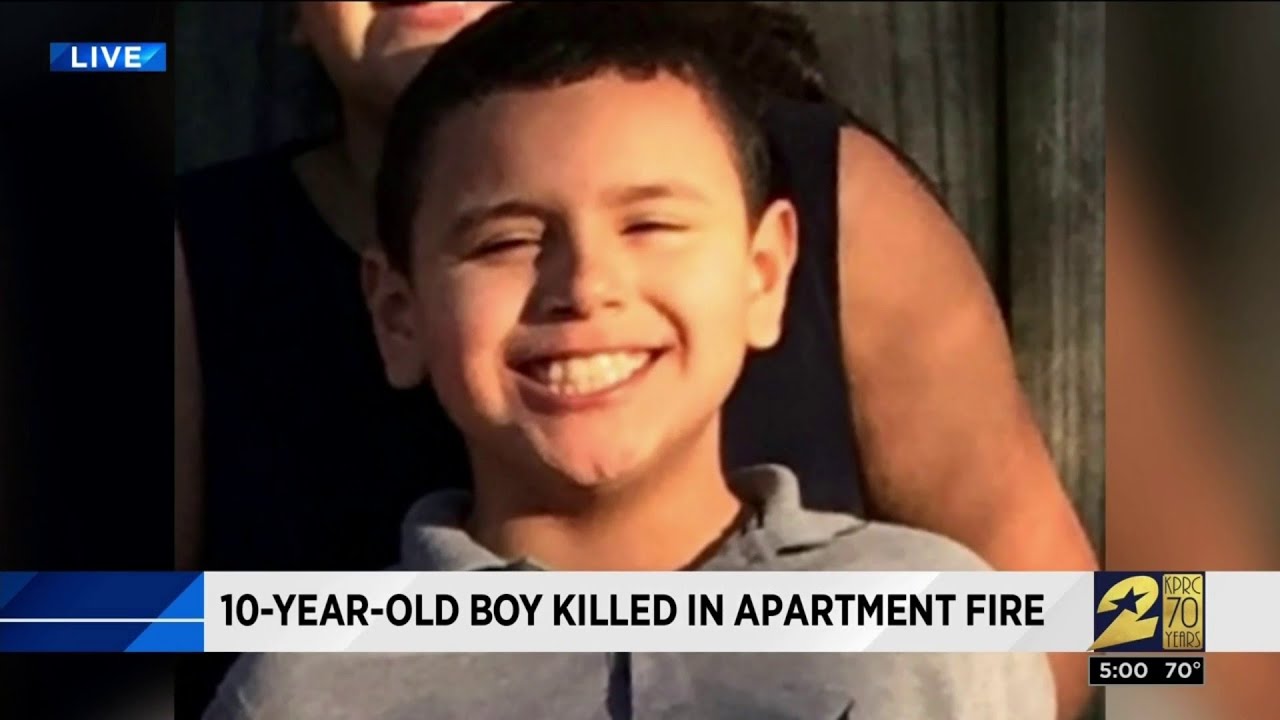 10-year-old boy killed in apartment fire - YouTube