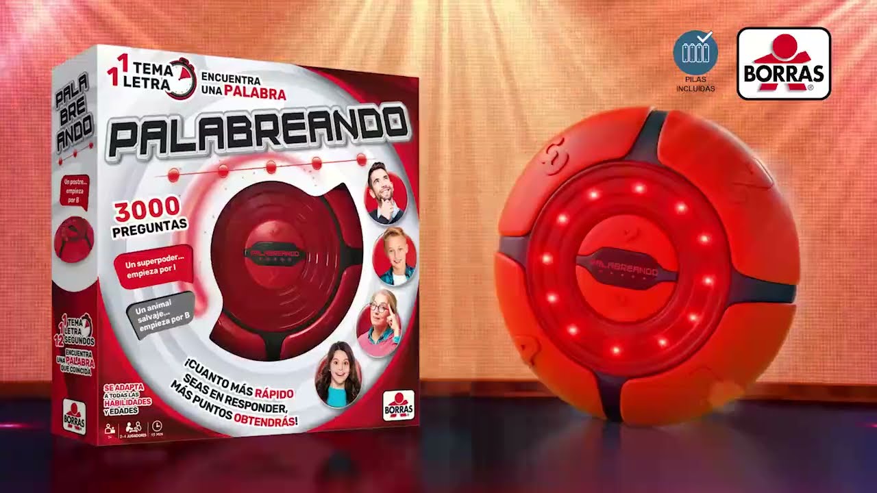 Juego De Palabras 'Palabreando' De Educa – 1 Tema, 1 Letra, 12 Segundos, A Partir De 7 Años, Con 3000 Preguntas Juego De Palabras 'Palabreando' De Educa – 1 Tema, 1 Letra, 12 Segundos, A Partir De 7 Años, Con 3000 Preguntas