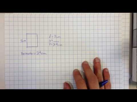 Using equations to find the length or width of a rectangle when given the perimeter or area