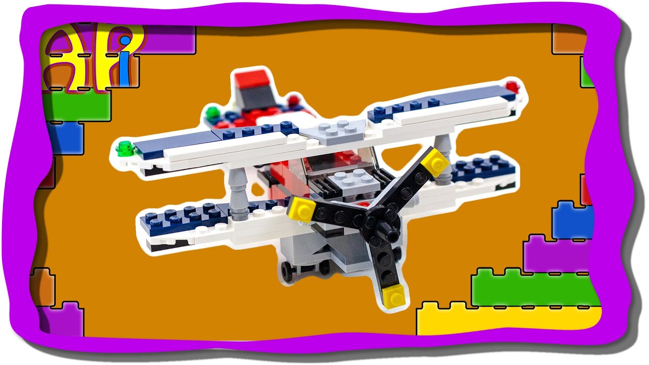 Lego Creator Biplane 31020 Lego Stop Motion Animation Speed Build