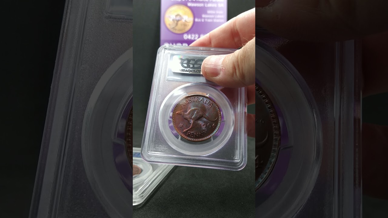 Coin Collecting Themes - Purple and Blue Toned Pennies