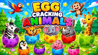 Crack Crack Crack the Egg | Surprise Animal Eggs | Learn Animal Names | Fun Kids Nursery Rhymes 