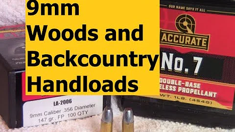 9mm Woods Carry, Handloads and Discussion
