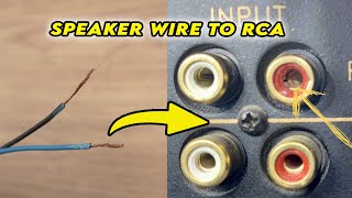 How to Connect Speaker Wire to RCA Plug  3 Ways!