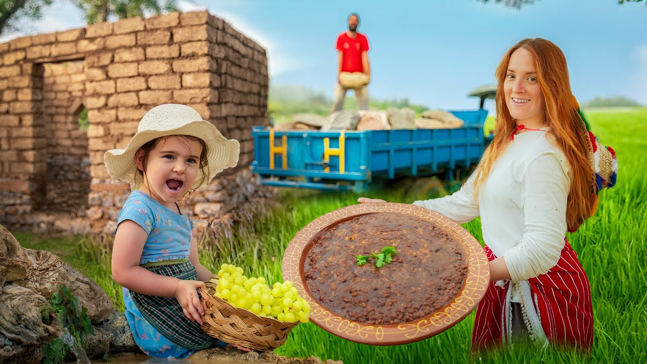 البادية المغربية | حصاد لوبيا حمرا بلدية ودار الطين قربات تكمل