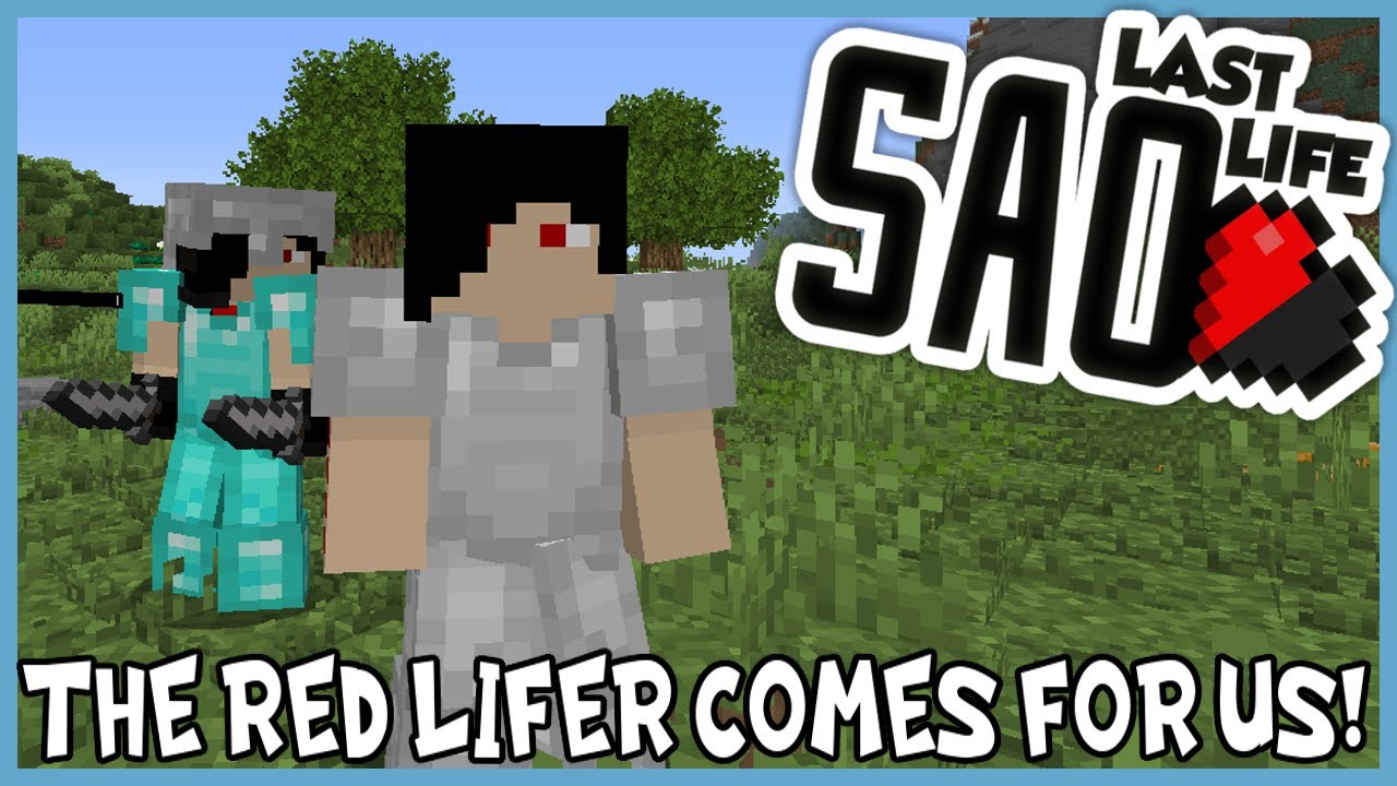 FIGHTING THE RED PLAYER! Minecraft Sword Art Online Last Life