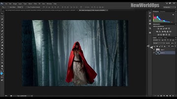 Adobe Photoshop CS6 - How To Blend or Fade Two Images Together Tutorial Photoshop