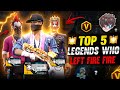 TOP 5 LEGENDS WHO LEFT FREE FIRE⚡⚡- Part 3