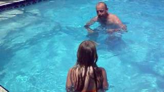 Kaitlyn and Daddy ~ Pool Fun!