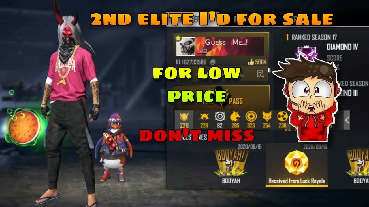 2nd Elite I'd for sales 🔥 | iam not telling lie | don't miss it | FF EXPECTS