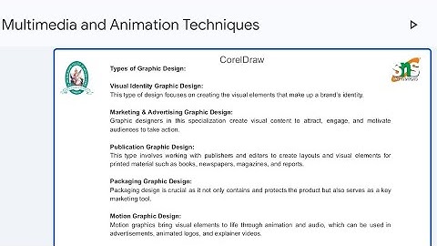 Multimedia and Animation Techniques|Ms.R.Vani|Asst.Prof|CS|Lecture Series - 04