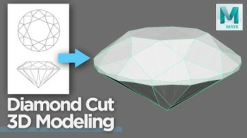 How to make Diamond 3D model in Maya