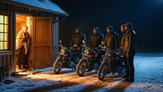 Elderly Widow Shelters 20 Freezing Bikers, Next Morning 1000 Hells Angels Stops Outside Her Door