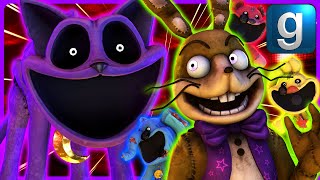 Gmod FNAF | Glitchtrap Gets Hunted Down By CatNap From Poppy Playtime!