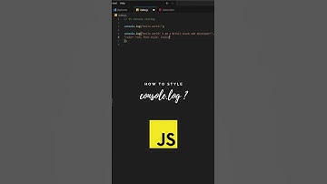 How to Style Console Log in javaScript #Shorts