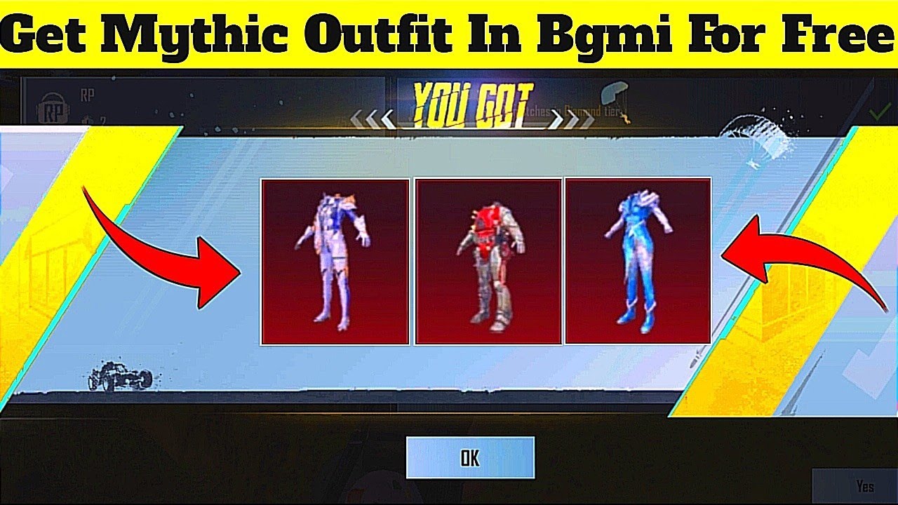 How To Get Free Mythic Outfit in bgmi 🔥how to Get mythic items in bgmi🔥 ...