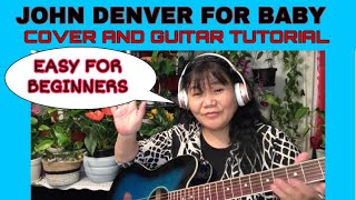 Download Lagu JOHN DENVER'S FOR BABY || COVER || EASY GUITAR TUTORIAL FOR BEGINNERS MP3