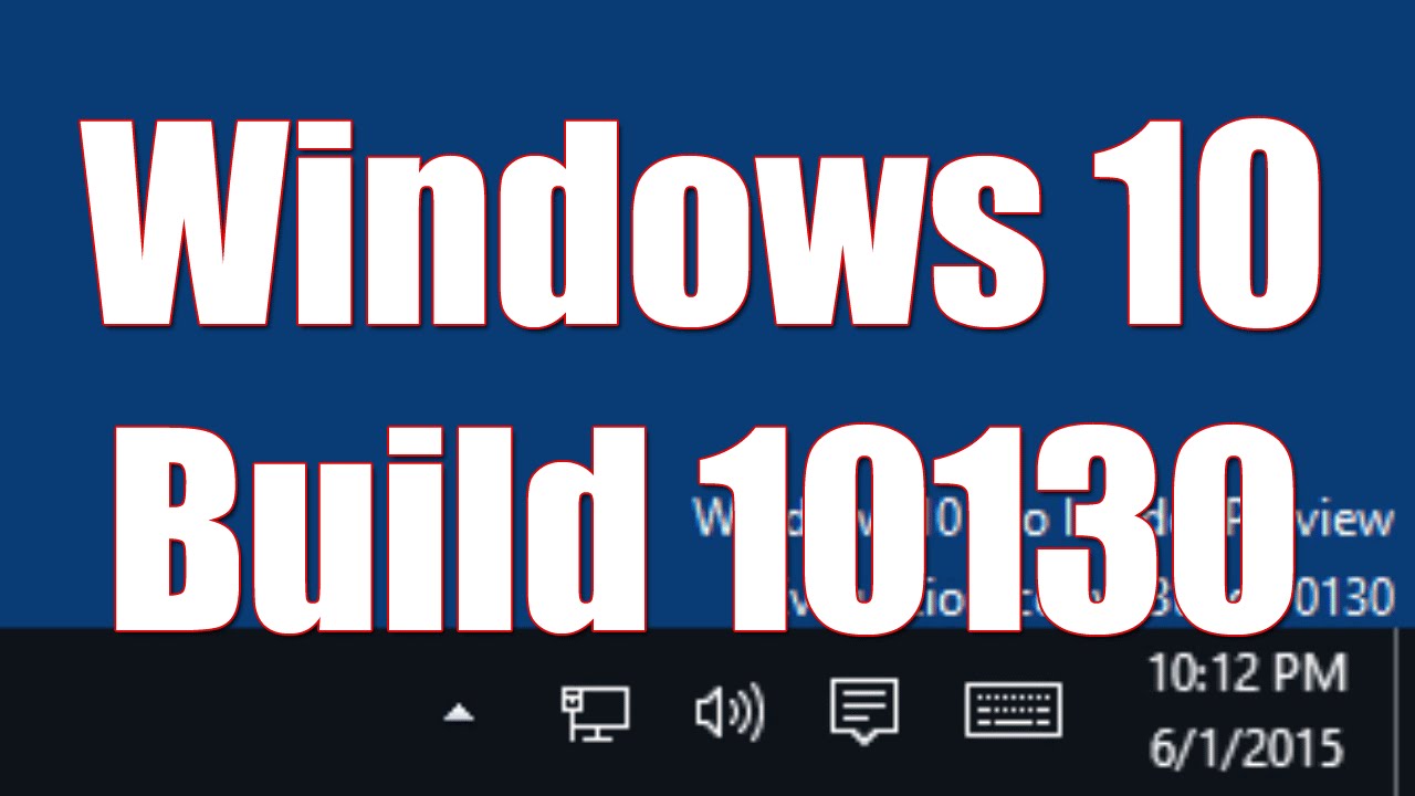 Windows 10 Pro Insider Preview Build 10130 Hands On! - YouTube