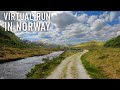 Virtual runnings for treadmill scenery  virtual run on gravel road along a river  4k