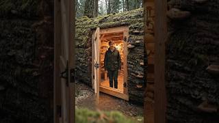 From Fallen Log to Cozy Forest Hideout 🌲 | Forest Cabin Build in India Style#shorts2026#treehouse