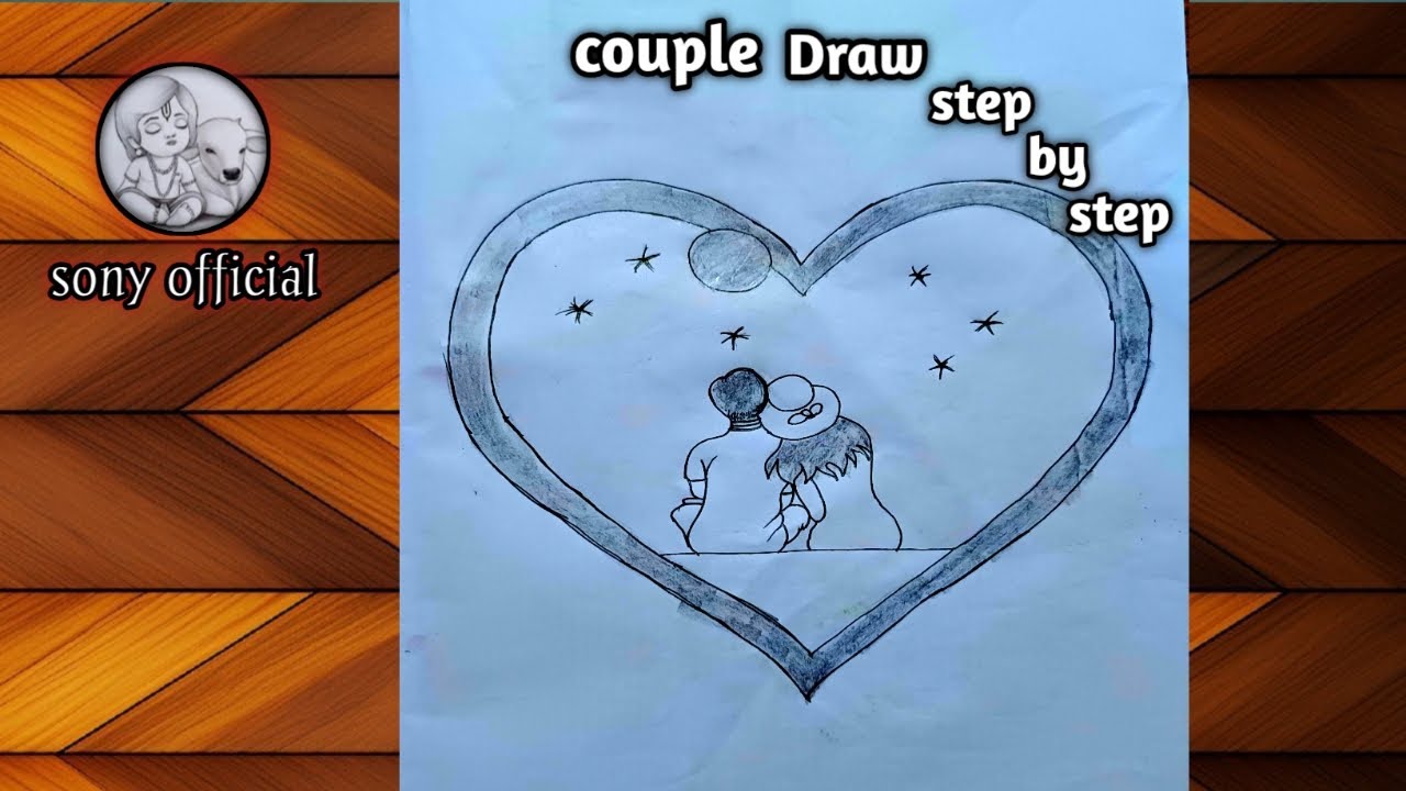 How to draw couple very esay || step by step drawing tutorial || easy ...