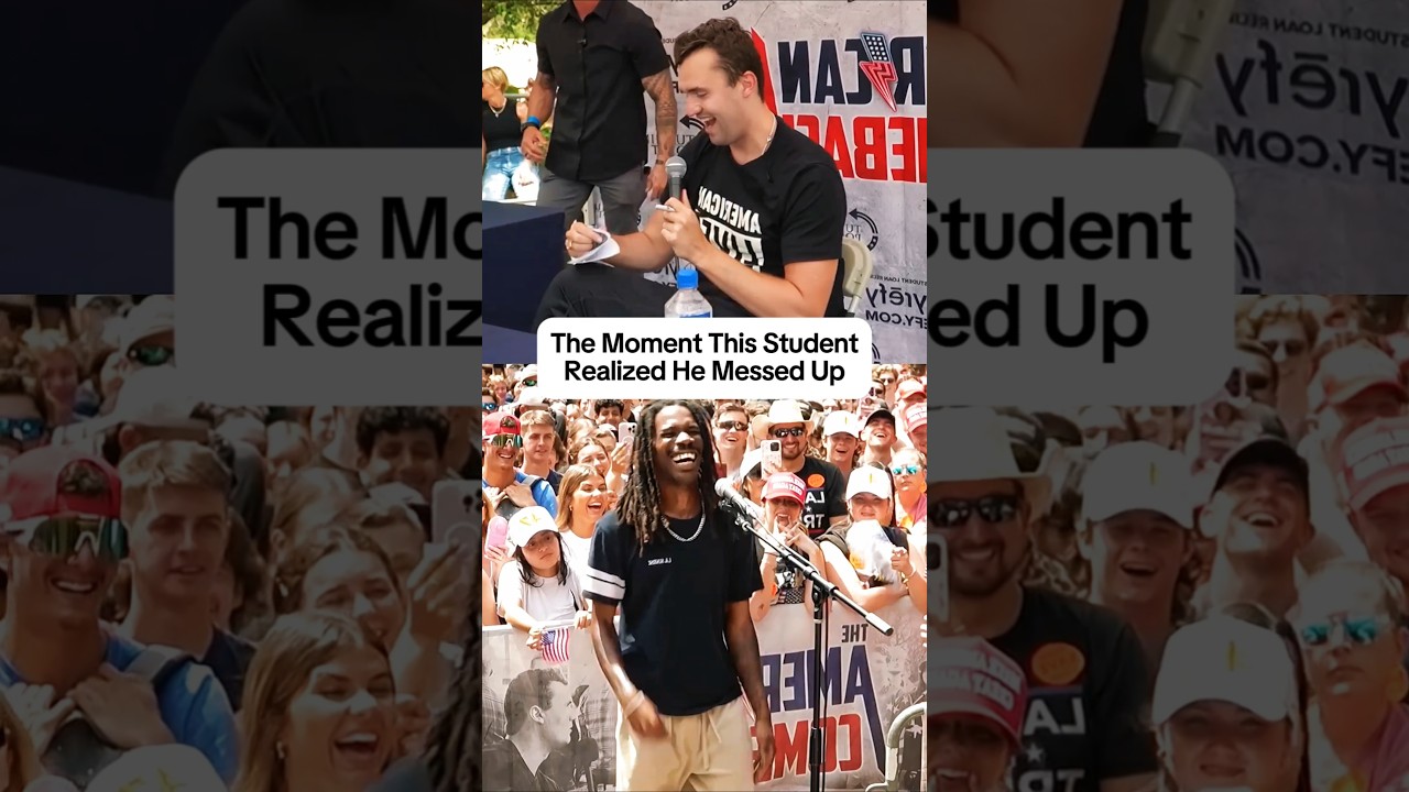 The Moment This Student Realized He Messed Up #charliekirk #debate