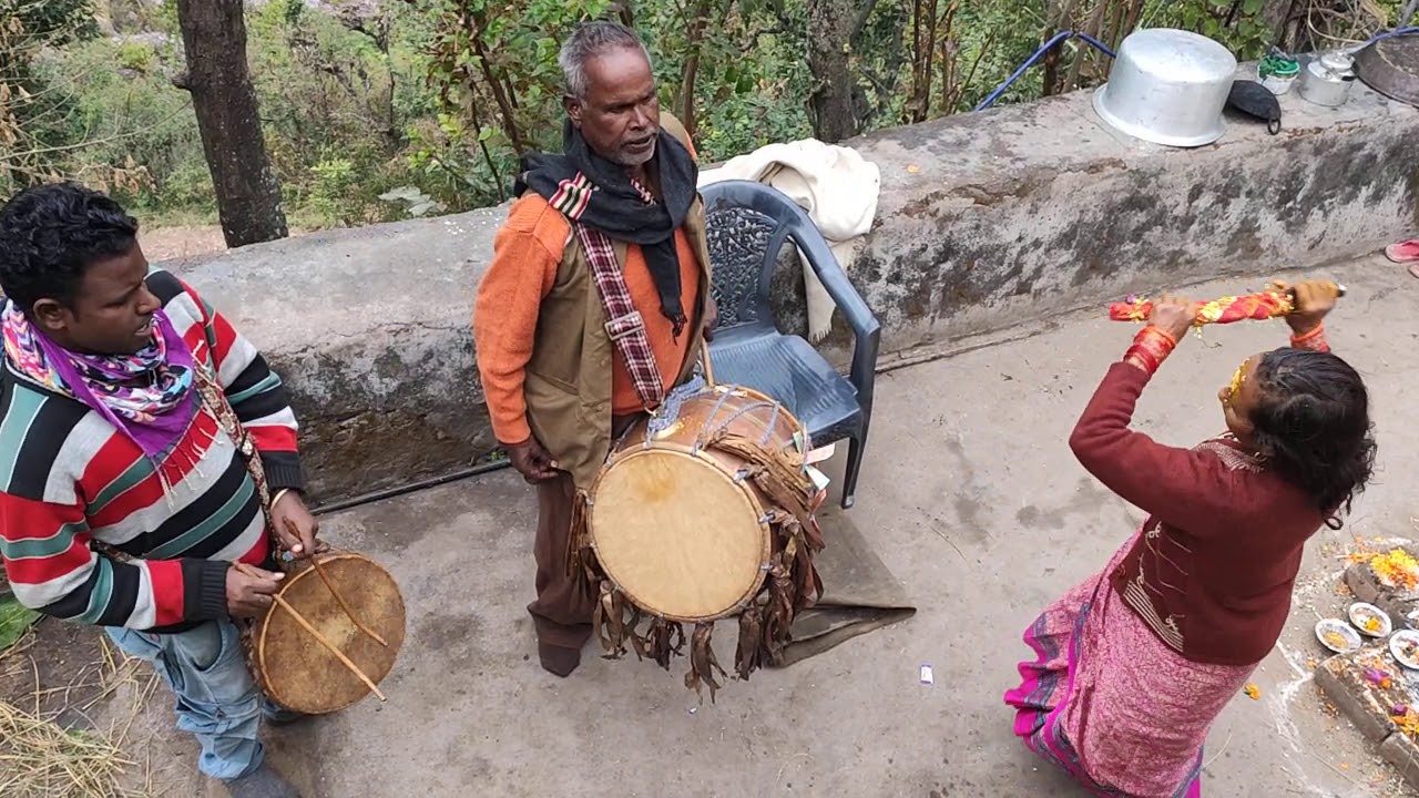 Garhwali Mandan#dhol damon# Ma bhagwati pooja#Pajai Gaon #Faimace Dhol Wadak  Shivdas v Makhwa,Tehri
