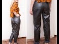 Brown Leather Pants Womens