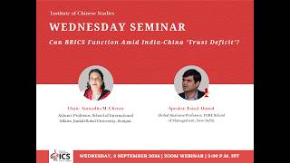 Can BRICS Function Amid India-China ‘Trust Deficit’ 9 September 2026 @ 3:00 PM IST | Zoom Webinar