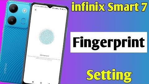 infinix smart 7 me fingerprint lock kaise lagaye | how to set fingerprint lock infinix smart 7